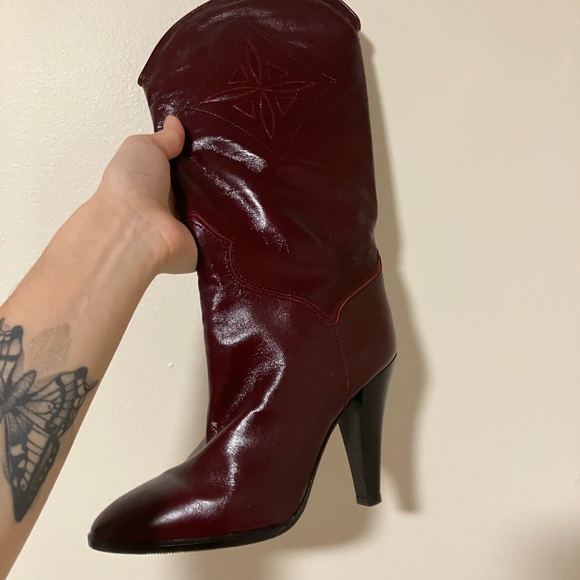 Saks Fifth Avenue Shoes - 1953 Vintage Red Boots Never Worn!